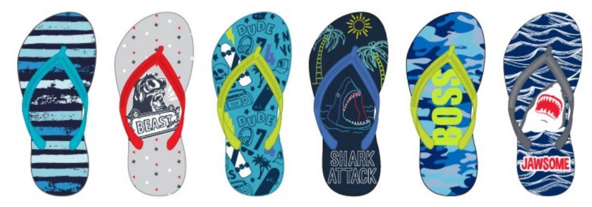 bulk kids flip flops