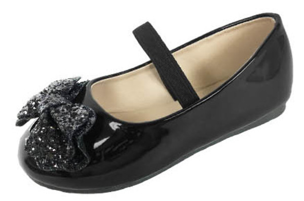 black flats with bows