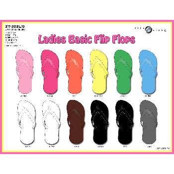 women's basic flip flops