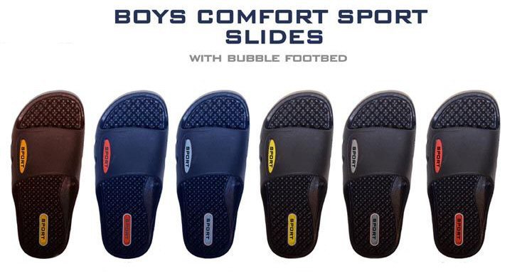 Boys athletic slides Clearance