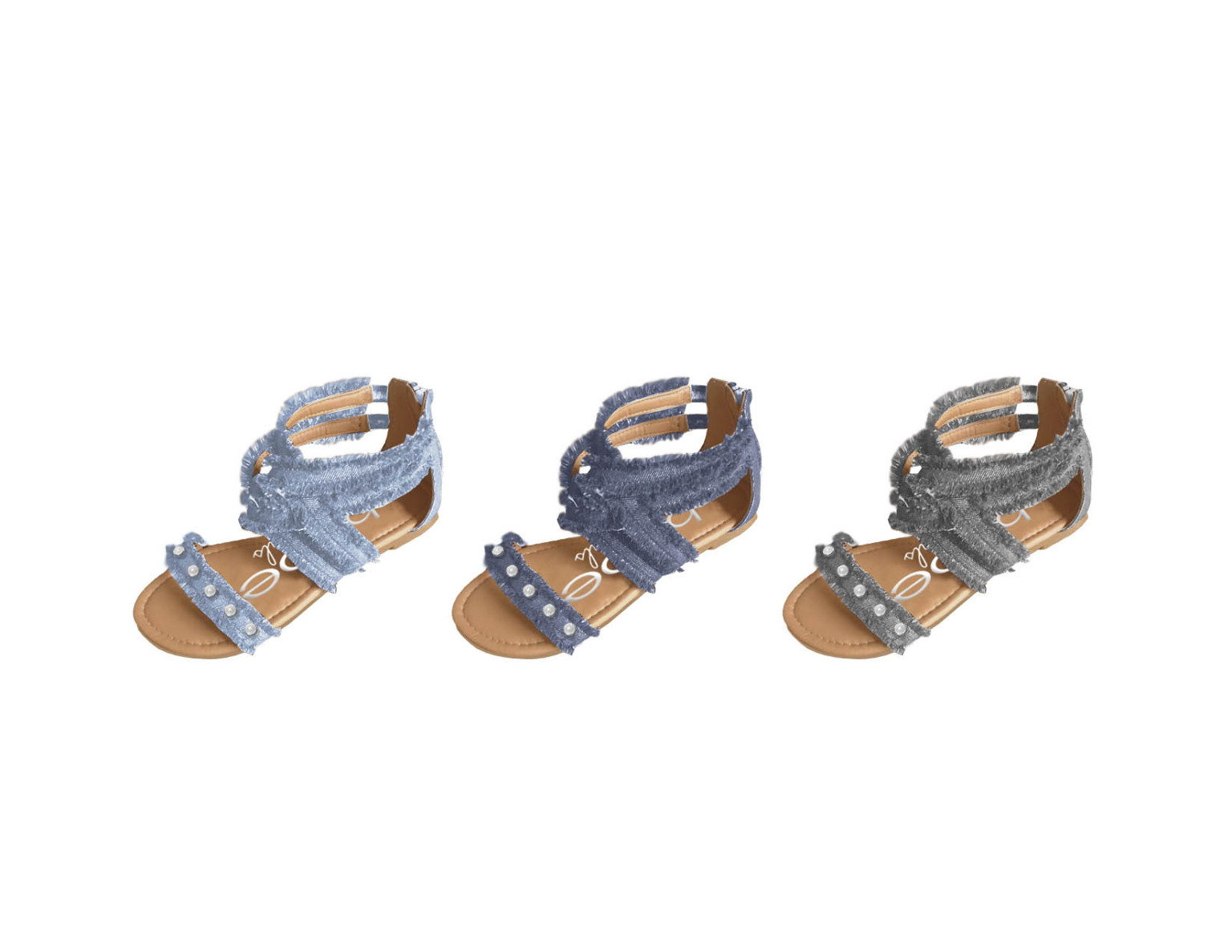 gladiator sandals with pearls