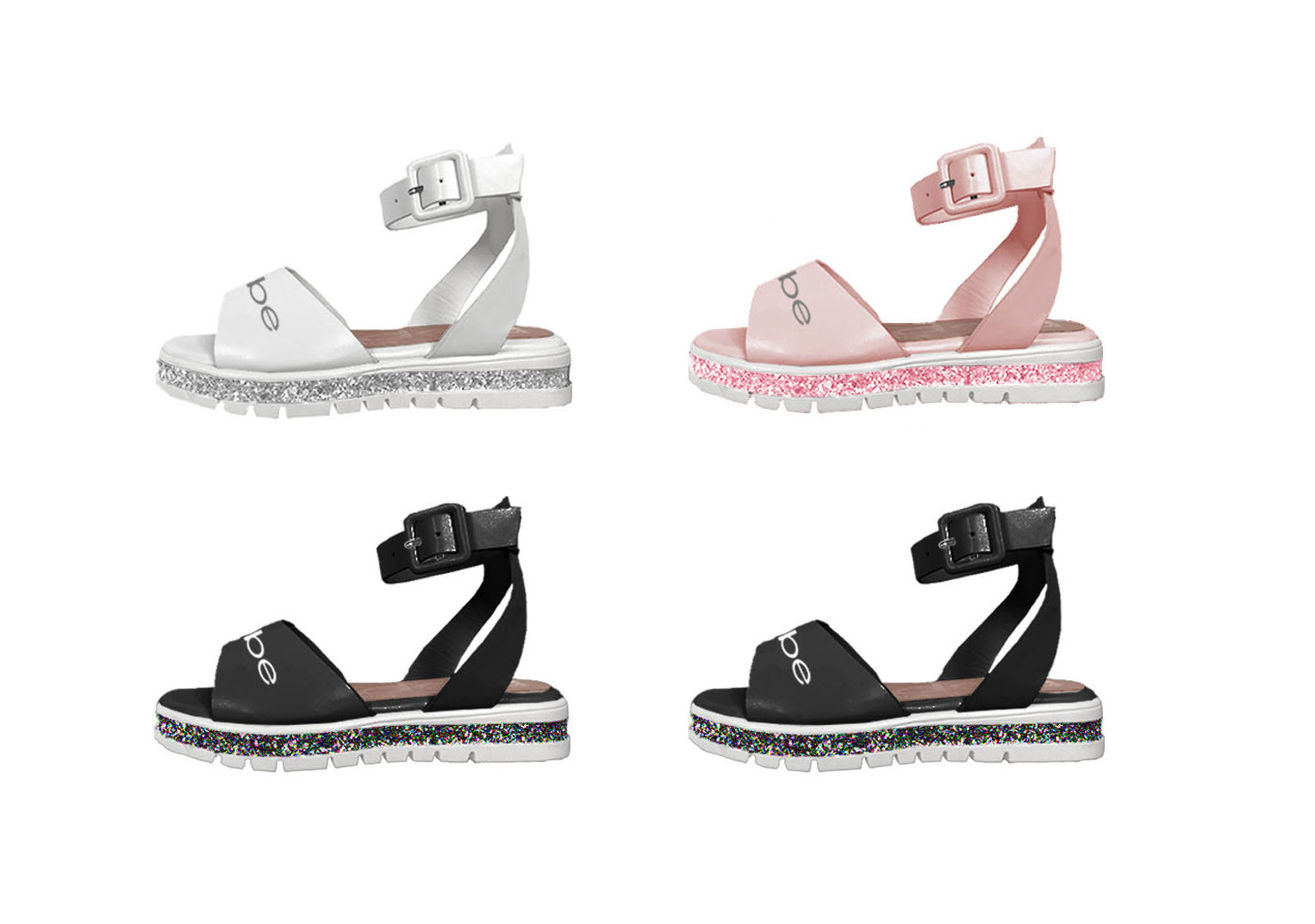 Wholesale Girls' Glitter Flatform Sandal - Assorted (SKU 2335652) DollarDays