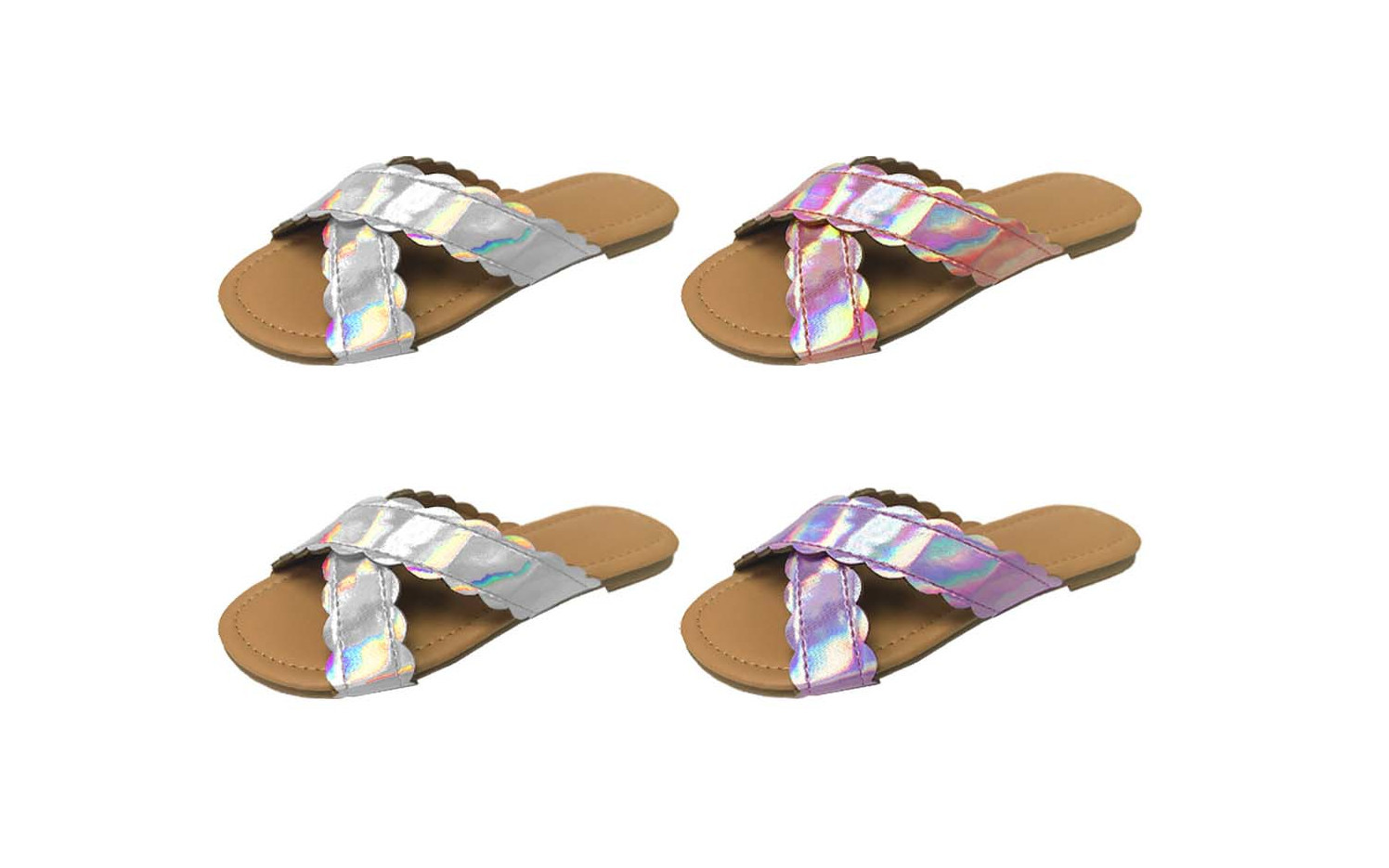 holographic sandals wholesale