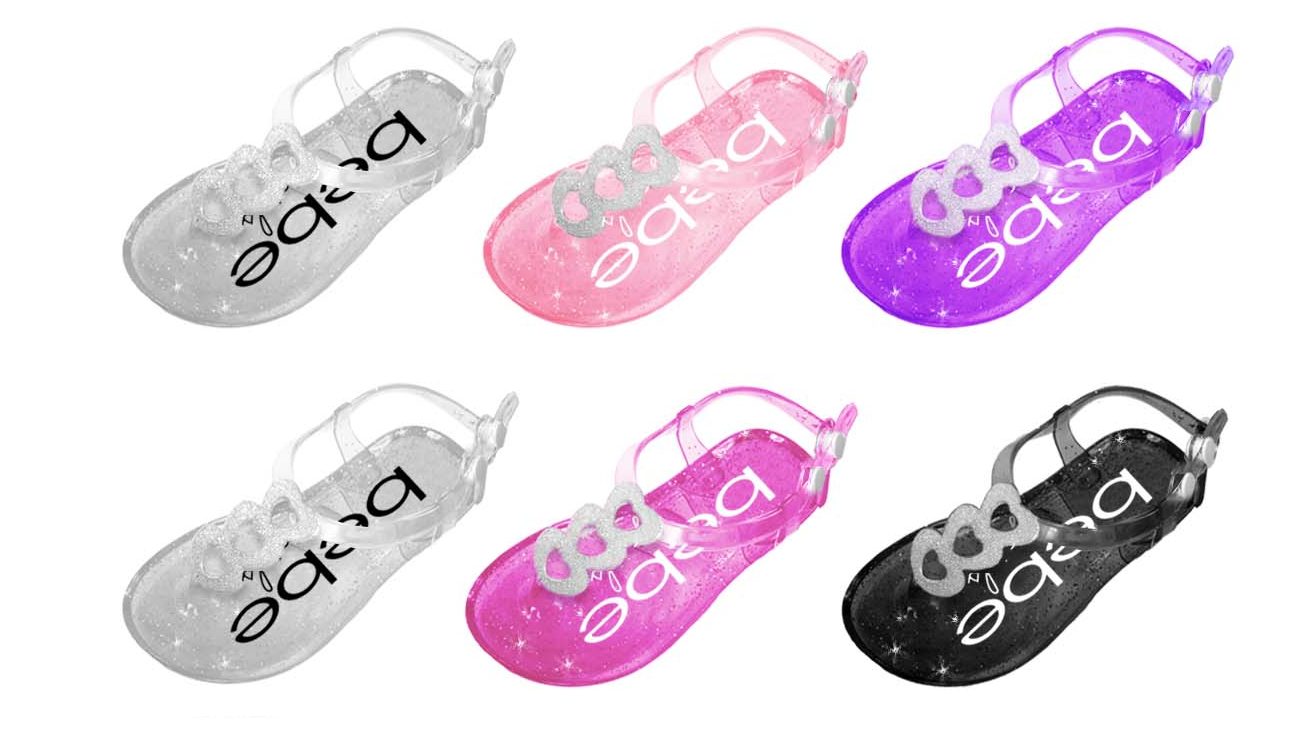 bebe jelly sandals
