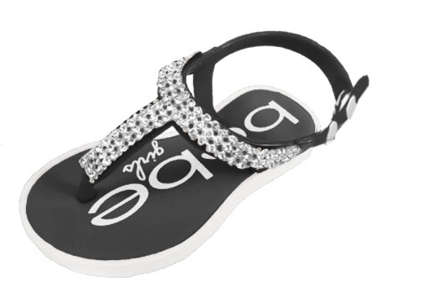 bebe flip flops rhinestone