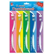 Toothbrushes, Assorted, 5 Pack