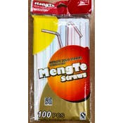 Bendy Drinking Straws, Assorted, 100 Count