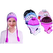 Women's Knitted Flap Hats, Assorted