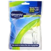 Amoray Dental Floss Picks - 50 Count