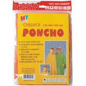 Kids' Rain Ponchos, Assorted, One Size