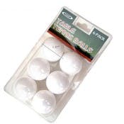Table Tennis Balls, Assorted, 6 Pack