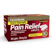 Extra Strength Pain Relief Caplets - 500 mg, 100 Count