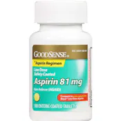 Aspirin 81 mg Tablets - Enteric Coated Tablets, 500 Count