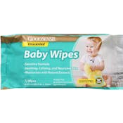 Baby Wipes - Unscented, 72 Pack