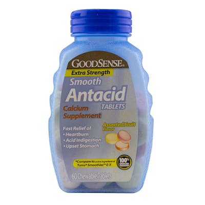 GoodSense Antacid Tablets - 60 Count, Fruit