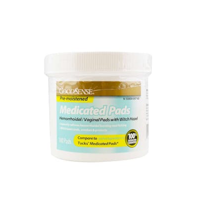 Medicated Pads with Witch Hazel - 100 Pads