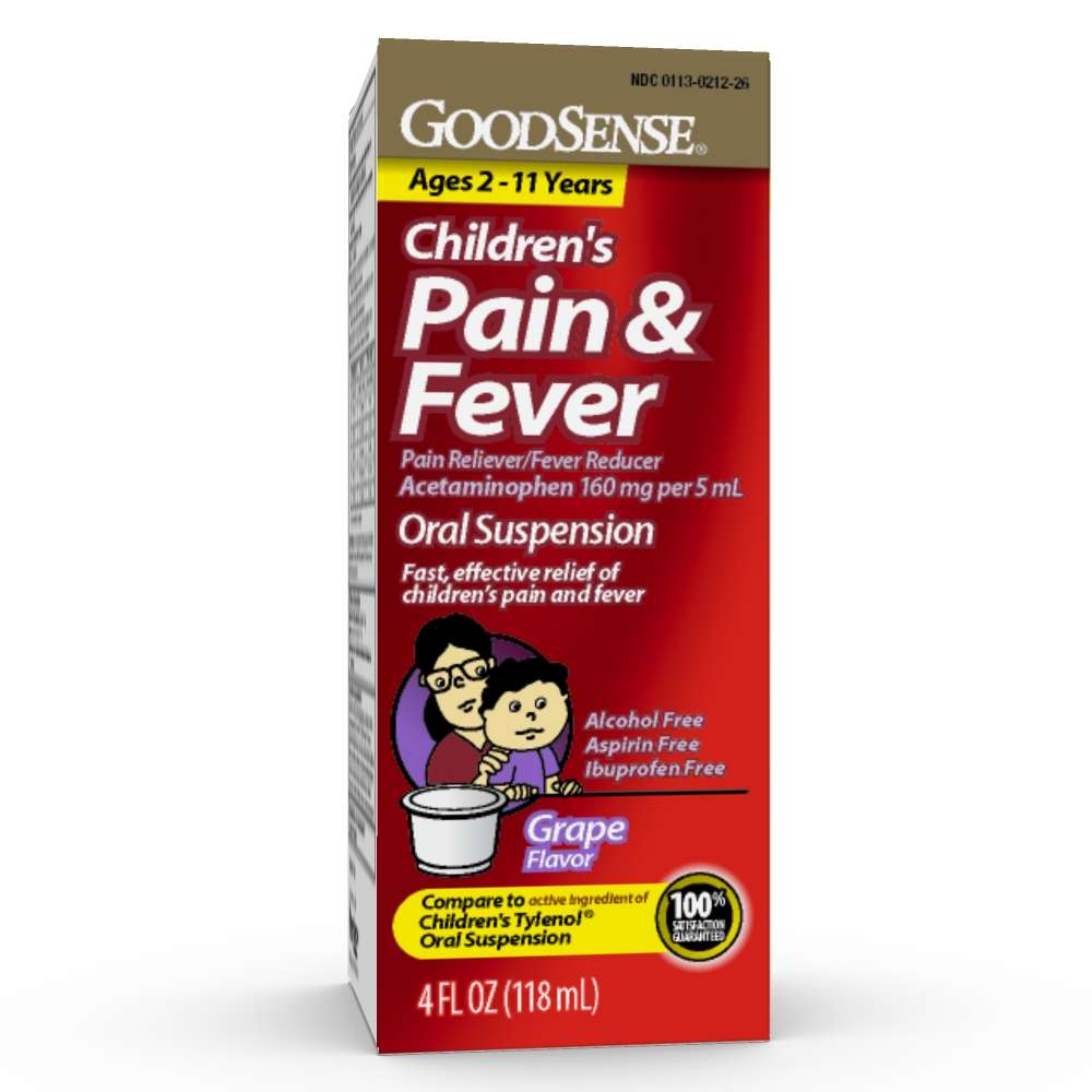 Children's Pain Reliever Oral Suspension - Grape, 4 oz