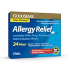 24-Hour Allergy Relief Tablets - 10 mg, 10 Pack image number null