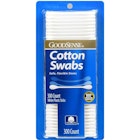 Cotton Swabs - 300 Count, Flexible Plastic Stems image number null
