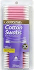 Cotton Swabs - Pink Plastic Stems, 300 Pack image number null