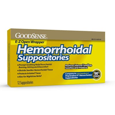 Hemorrhoidal Suppositories - 24 Count