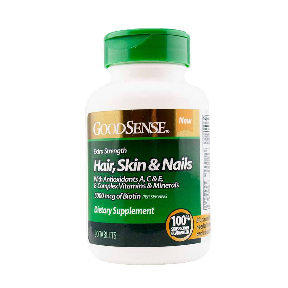Hair Skin & Nails Tablets - Extra Strength 90 Count