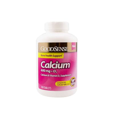 GoodSense Calcium Tablets - 300/Bottle, 600 mg