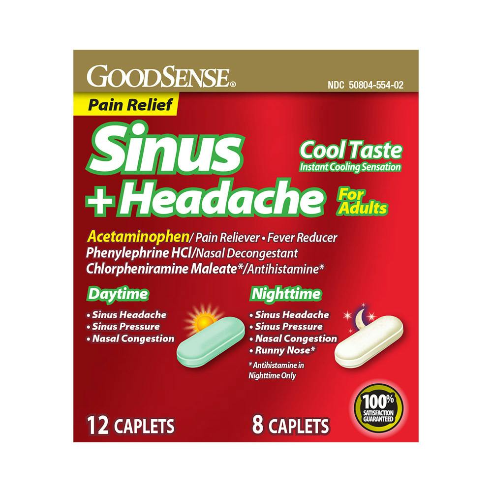 Wholesale GoodSense Sinus + Headache Day/Night Combo Pack 20 Count