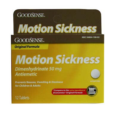 GoodSense Motion Sickness Tablets, 12-Count