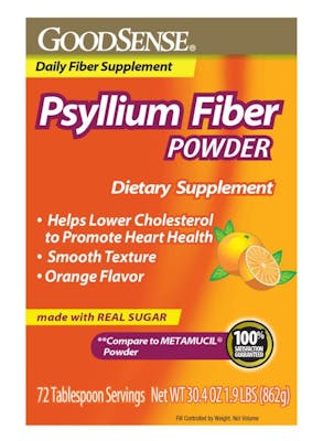 Psyllium Fiber Powder - 30.4 oz, Orange