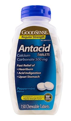 Antacid Tablets with Calcium - Peppermint, 150 Chewable Tablets