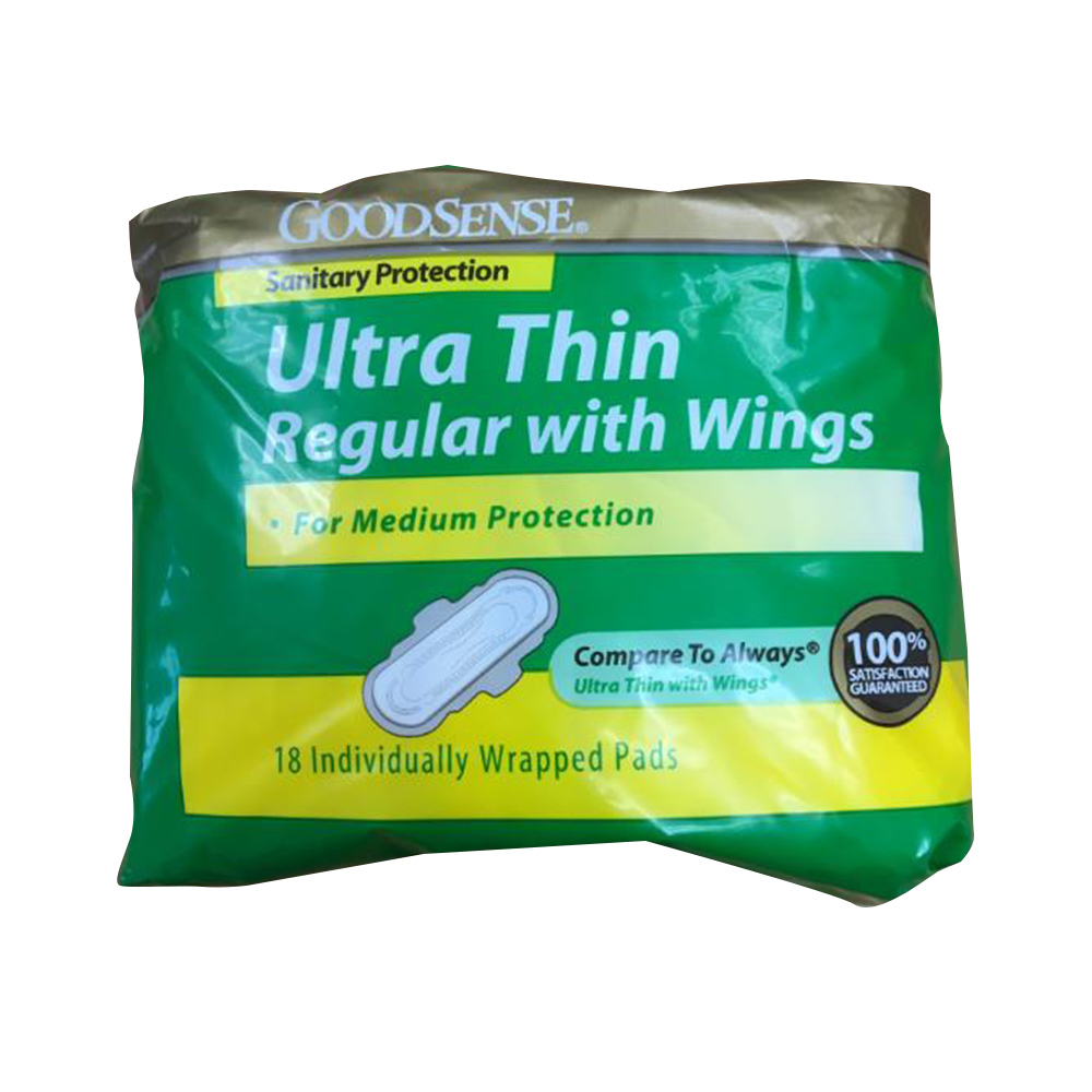 Wholesale Ultrathin Regular Maxi Pads with Wings (18 ct.)