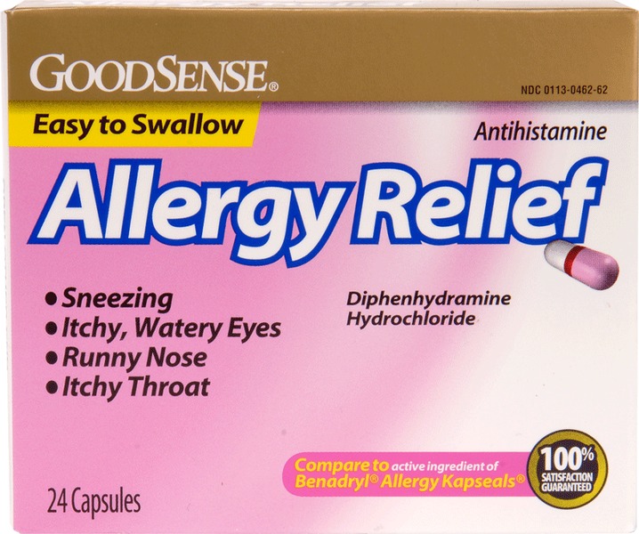Wholesale GoodSense Allergy Relief Capsules 24 Count DollarDays