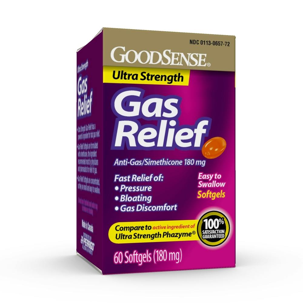 Wholesale GoodSense Ultrastrength Gas Relief Softgels 180mg, 60