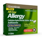 24 Hour Allergy Tablets - Cetirizine,10 mg, 14 Count image number null