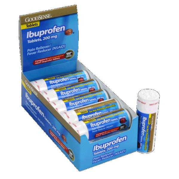 Wholesale GoodSense Ibuprofen Tablet Vial - 200 Mg, 10 Count