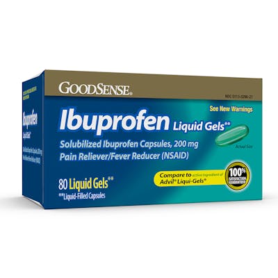 Ibuprofen Liquid Gels - 200 mg, 80 Count