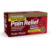 Pain Relief Extra Strength Caplets - 500 mg, Rapid Release, 100 Count