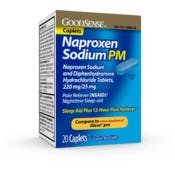 Naproxen Sodium PM - 20 Caplets