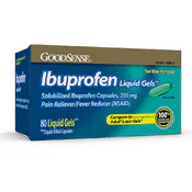 Ibuprofen Liquid Gels - 200 mg, 80 Count