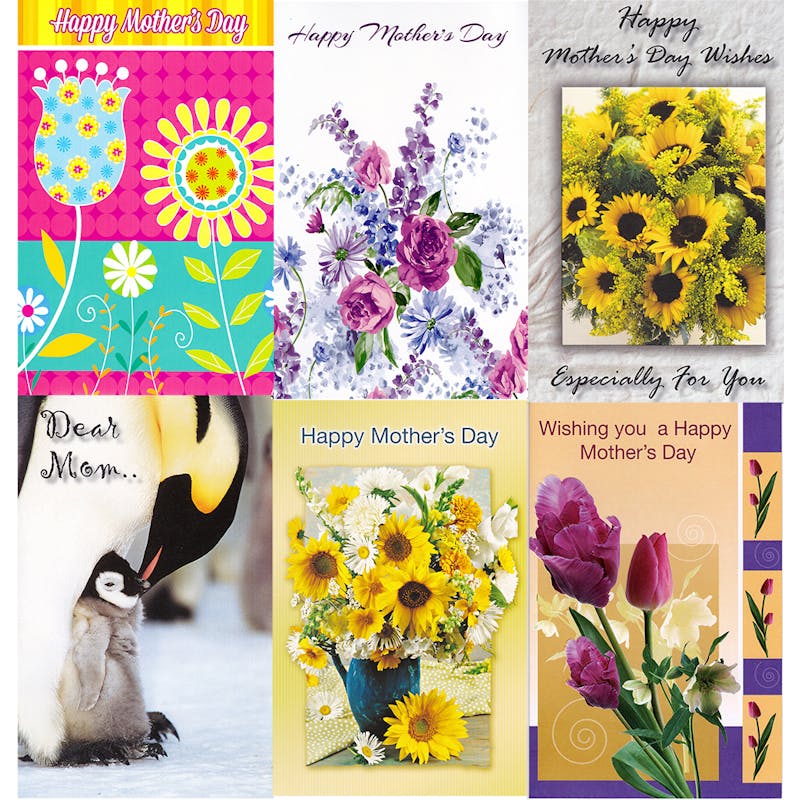 Mother's Day Cards Assorted 60 Pack