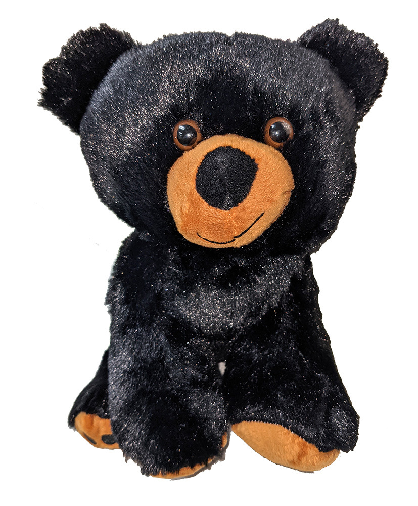 large plush black bear