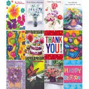 Assorted All Occasion Cards - 288 Pack, 5" x 7.75"