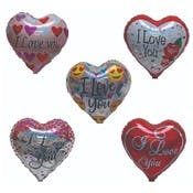 Mylar Heart Balloons - Assorted, 18"
