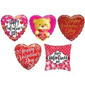 Mylar Valentine Balloons - Assorted, 18"