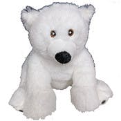 Plush Polar Bears - White, 9"