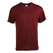 Micro Mesh Active Short Sleeve T-Shirts - Wine, 3XL