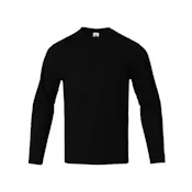 Micro Mesh Active Long Sleeve T-Shirts - Black, Small