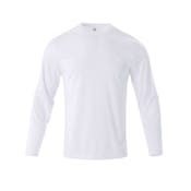 Micro Mesh Active Long Sleeve T-Shirts - White, Medium