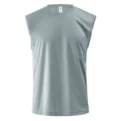 Micro Mesh Tank Shirt - Light Gray, Medium
